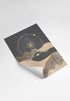 Space Abstract Real Gold Set Of 2 Posters 50x70cm